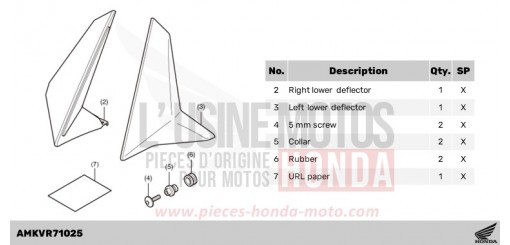 KIT,LOWER DEFLECTOR NSS750R de 2024